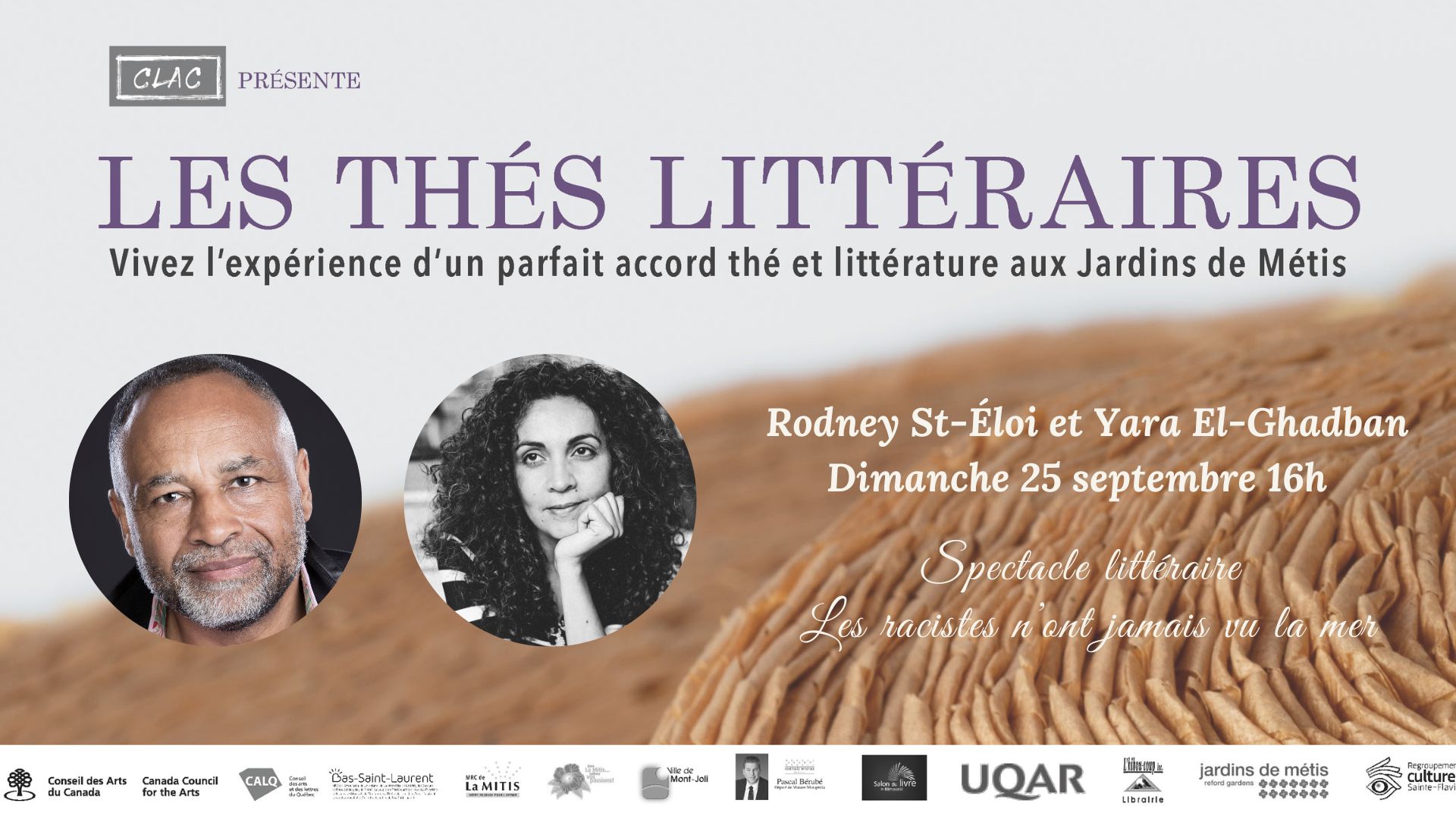 Thé littéraire de Rodney St-Éloi et Yara El-Ghadban