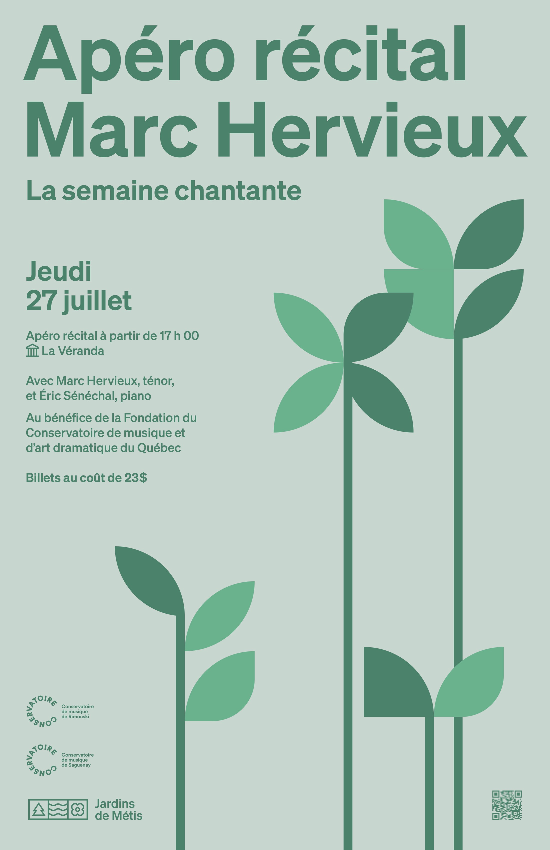 SEMAINE CHANTANTE | Apéro récital - Marc Hervieux, ténor, et Éric Sénéchal, piano